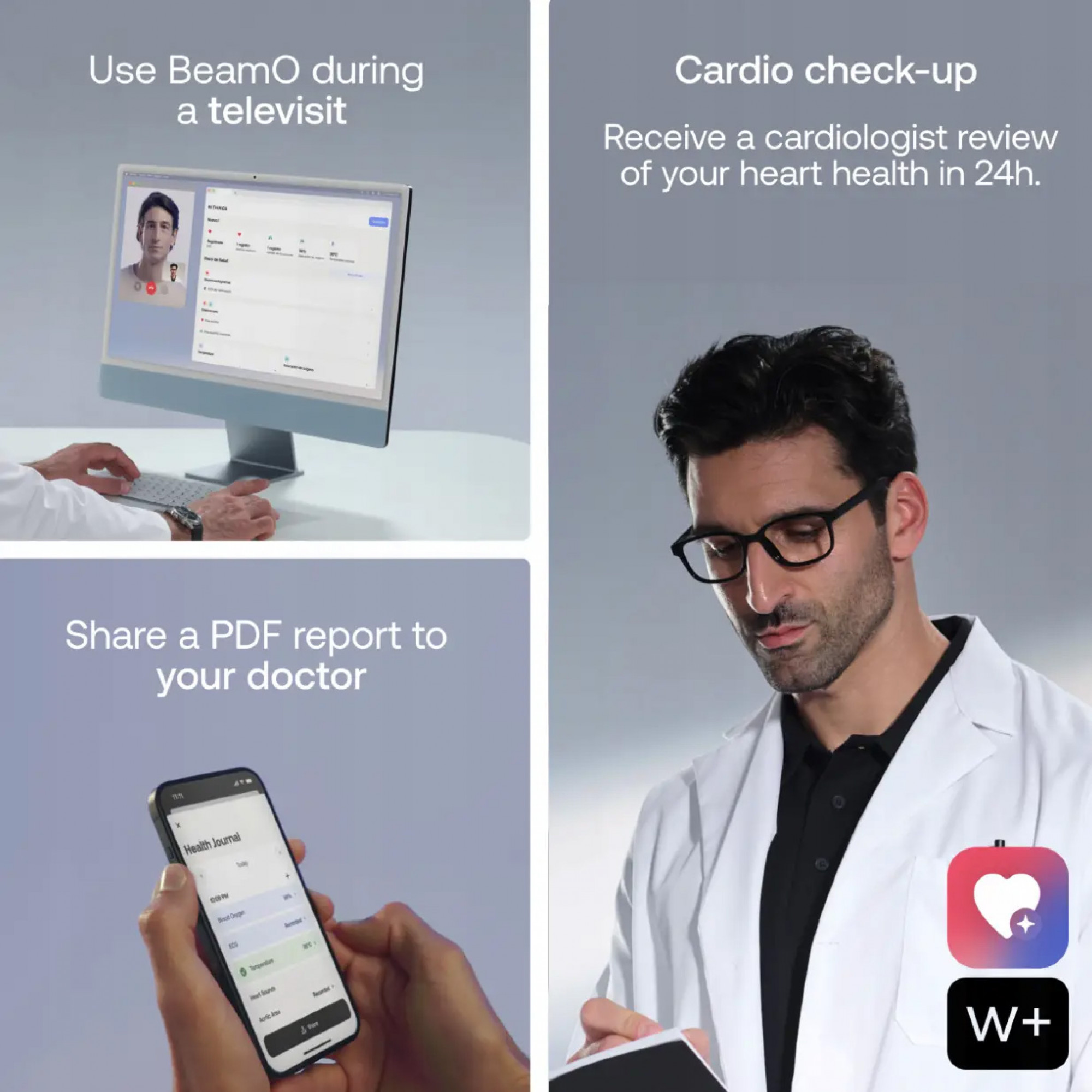 Пристрій 4 в 1 для домашнього медичного огляду Withings BeamO